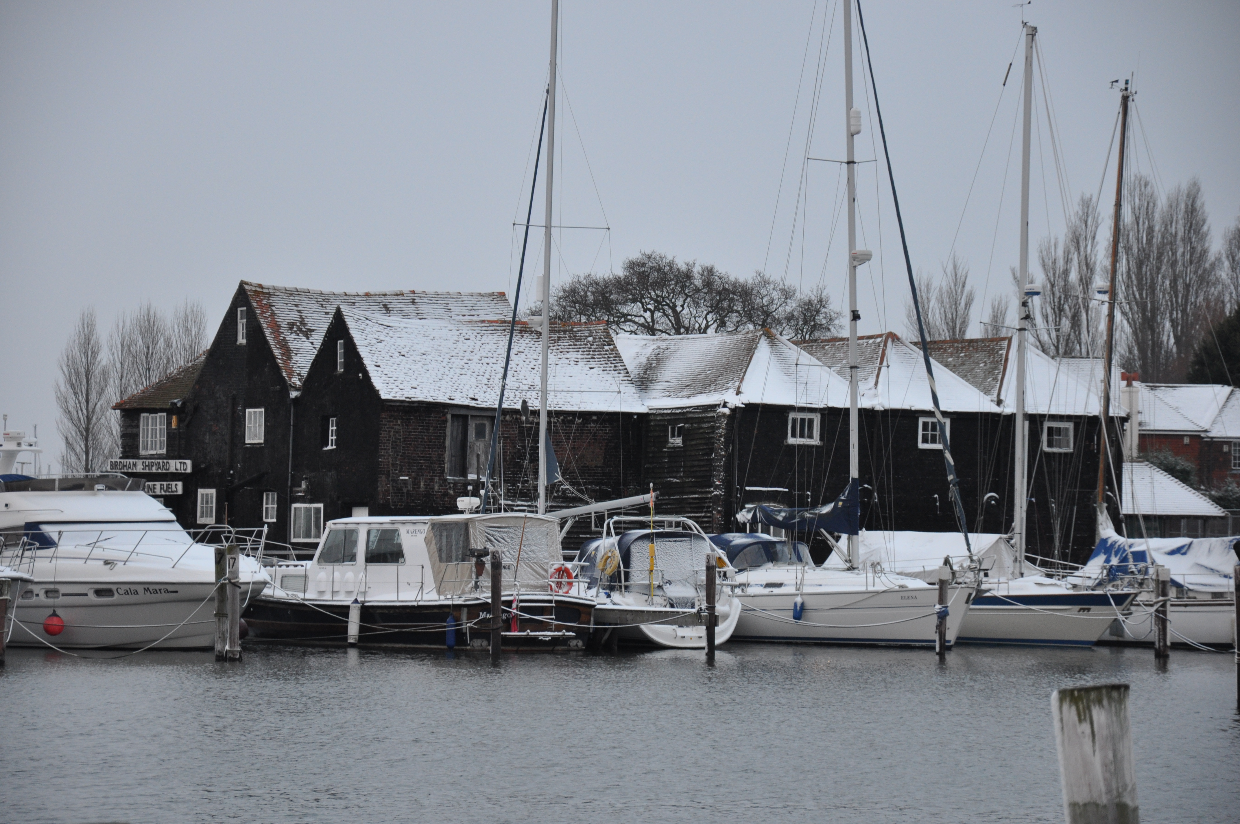Mill in winter